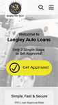 Mobile Screenshot of langleyautoloans.com