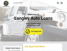 Tablet Screenshot of langleyautoloans.com